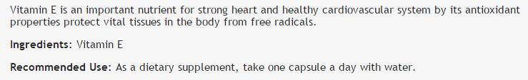 Vitamin E 100 mg - 100 Kapseln