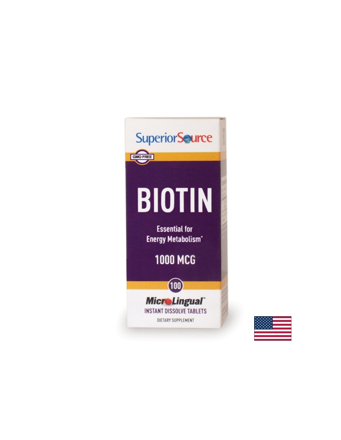 Biotin - Hair and Skin, 1000 mg x 100 sublingual tablets Superior Source - Nutra Best Europe