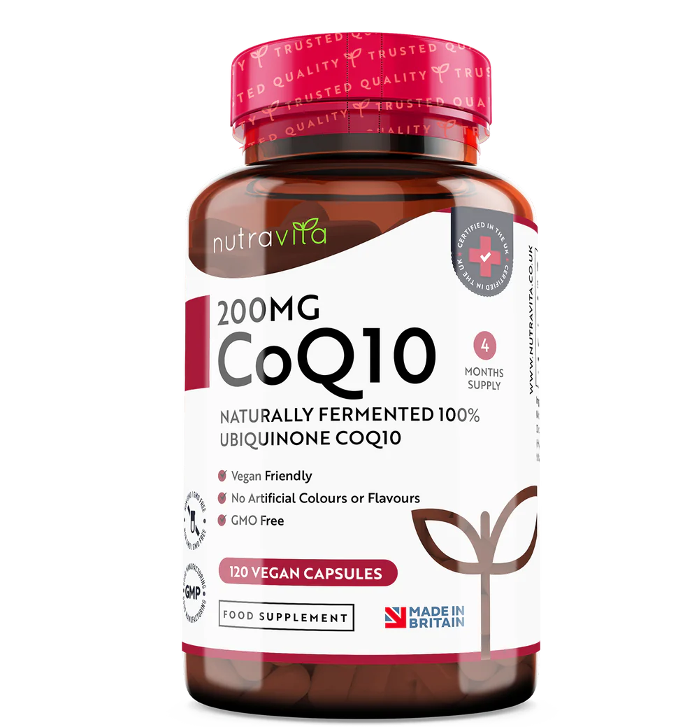 CoQ10 200 mg (Ubichinon) /120 Kapseln, 120 Tage/ <tc>Nutravita</tc>