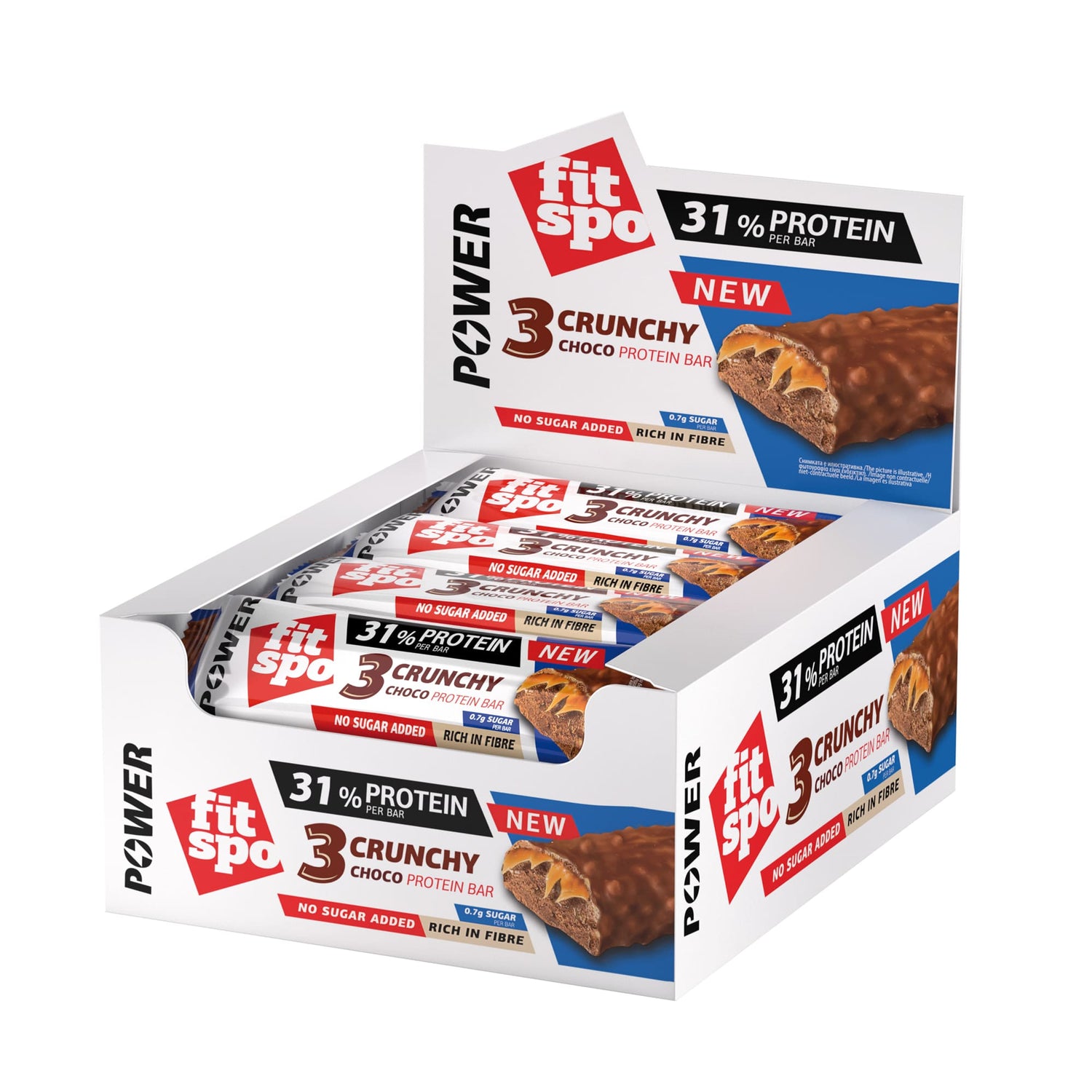 Power Bar Crunchy Chocolate Brownie - 12 x 55 Gramm