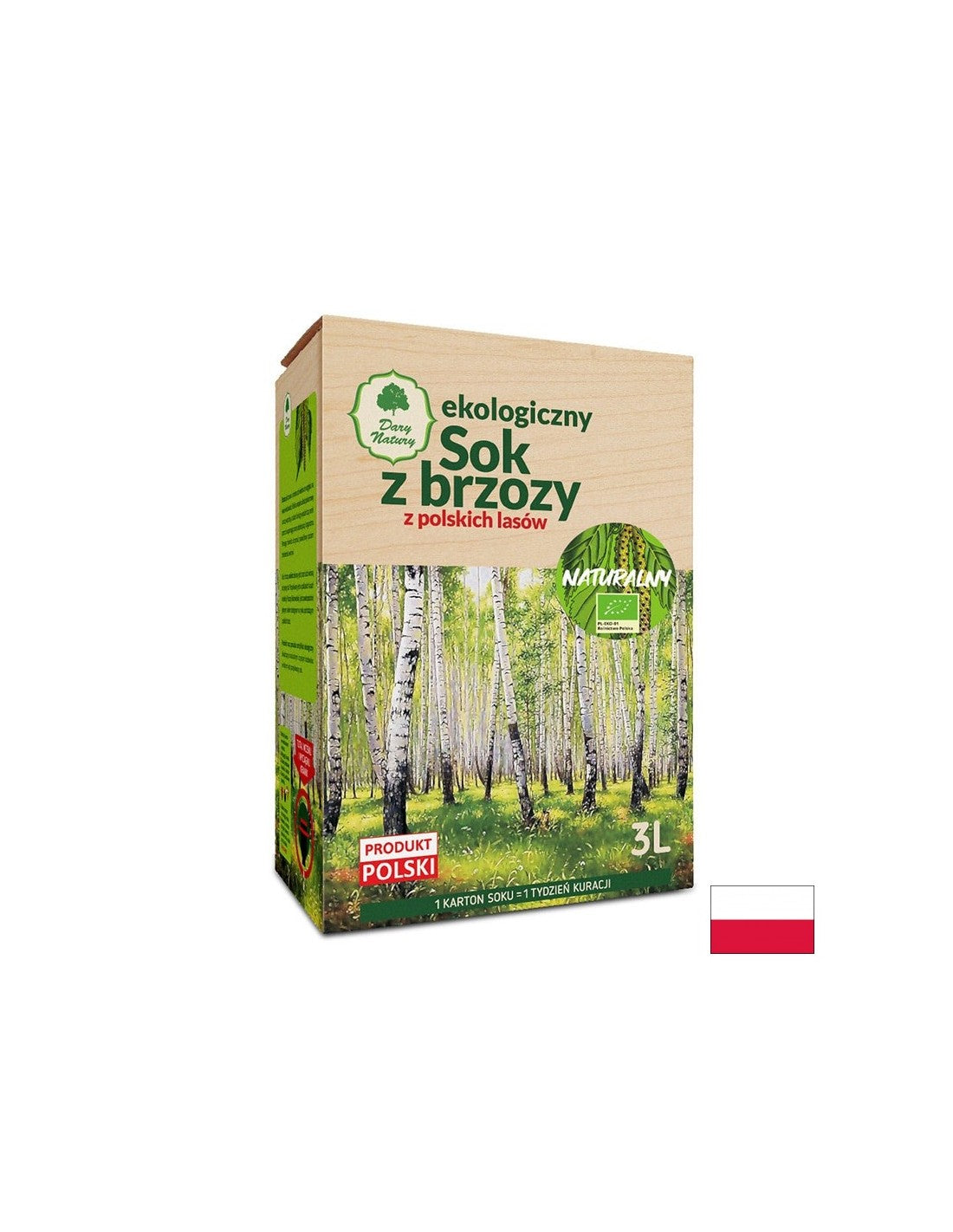 Bio -Birkensaft - Entgiftung, Ton, starke Immunität, 3 Liter