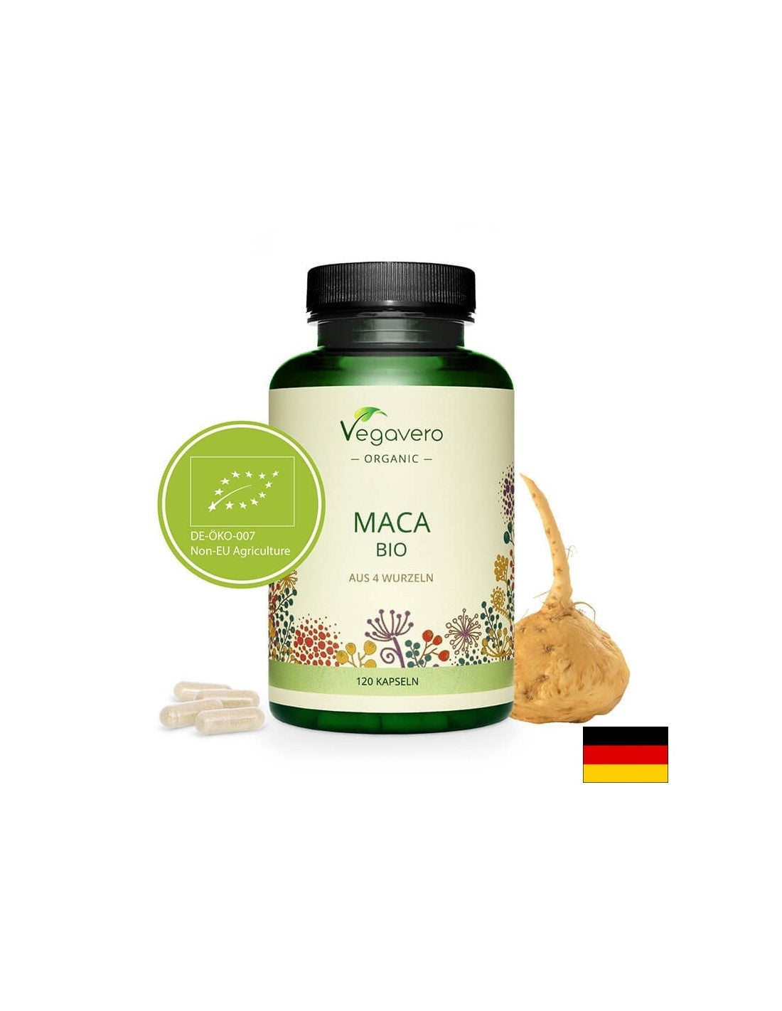 Maca Bio - Bio-Maca, 120 <tc>Vegavero</tc> Kapseln
