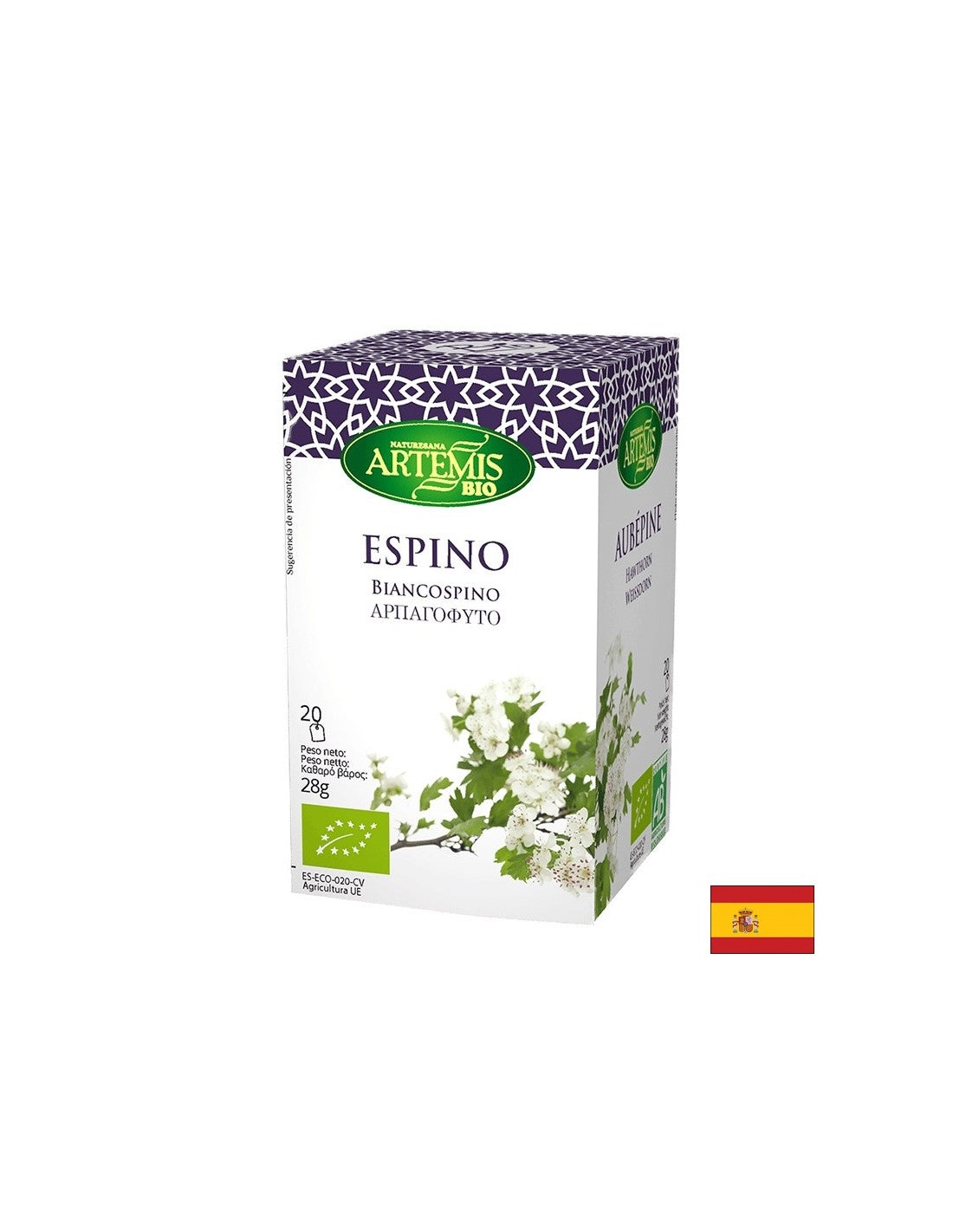 Bio -Hawthorn -Tee, 20 Filtertaschen