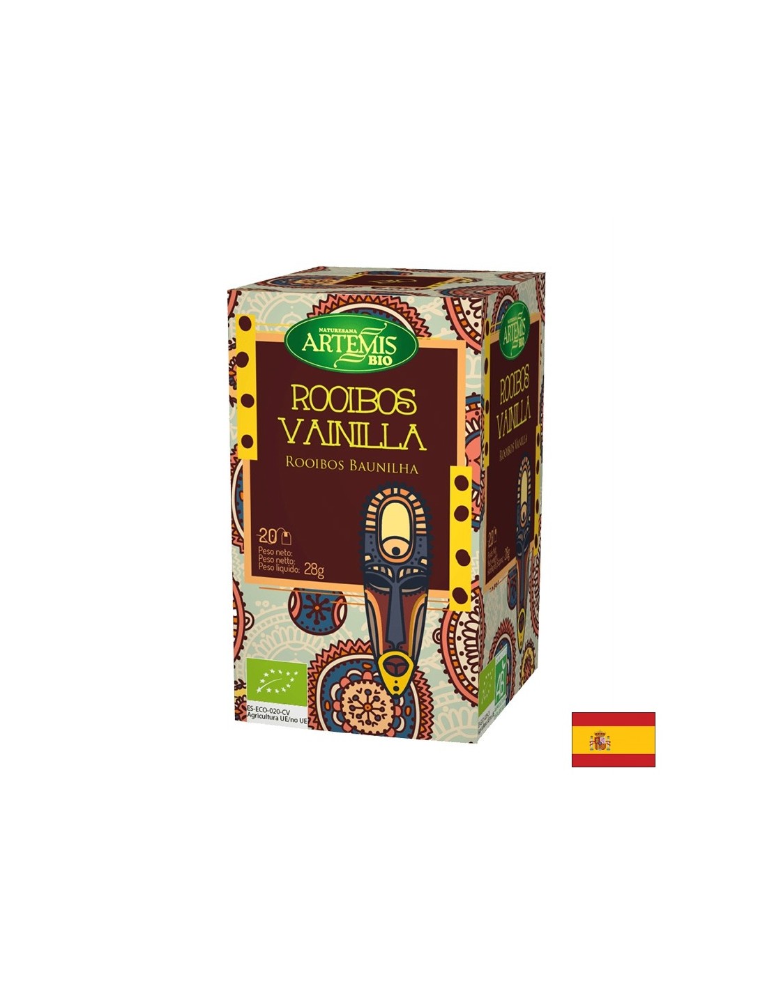 Rooibos -Tee mit Vanillegeschmack, 20 Herbes del Moli -Filtertaschen