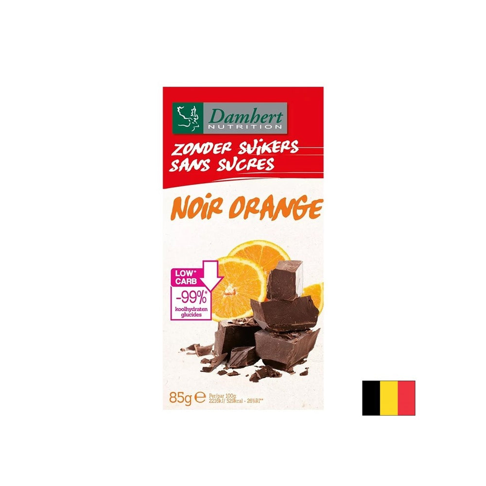 Dunkle Schokolade mit Orange (zuckerfrei), 85 g