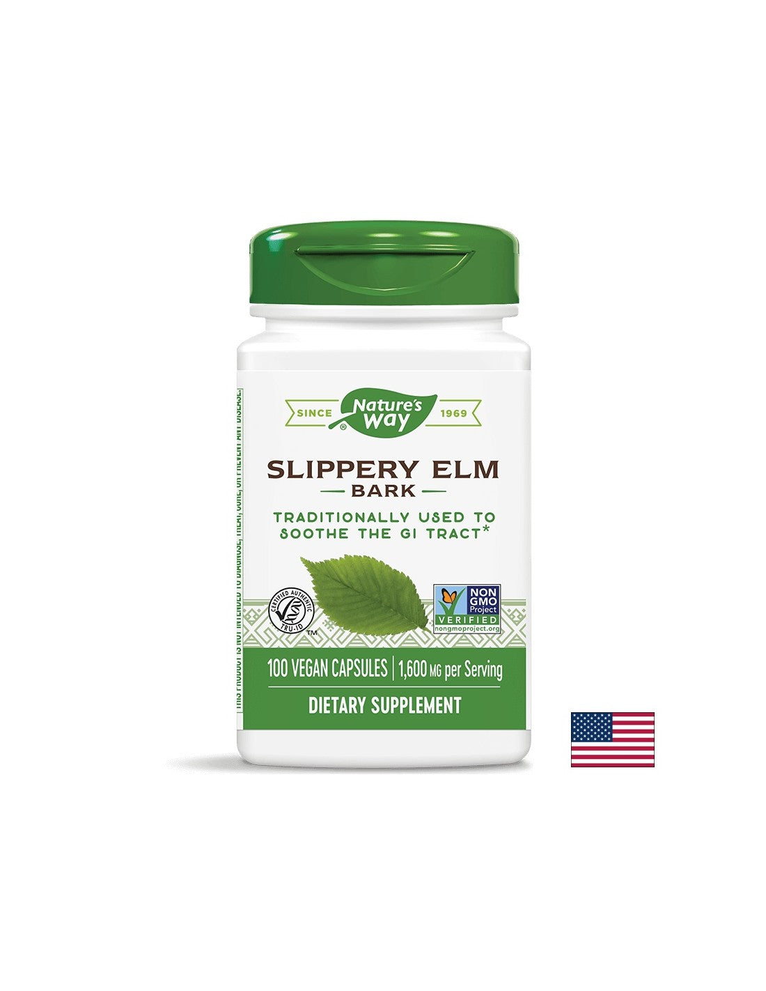 Slippery Elm 370 mg - 100 Kapseln