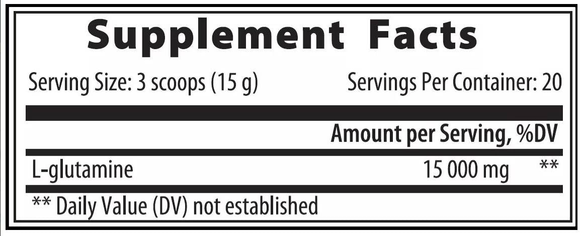 Glutaminpulver - 300 Gramm