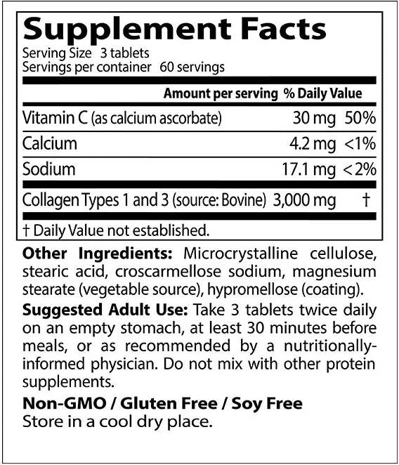 Beste Kollagen Typen 1 & 3 /1000 mg - 180 Tabletten