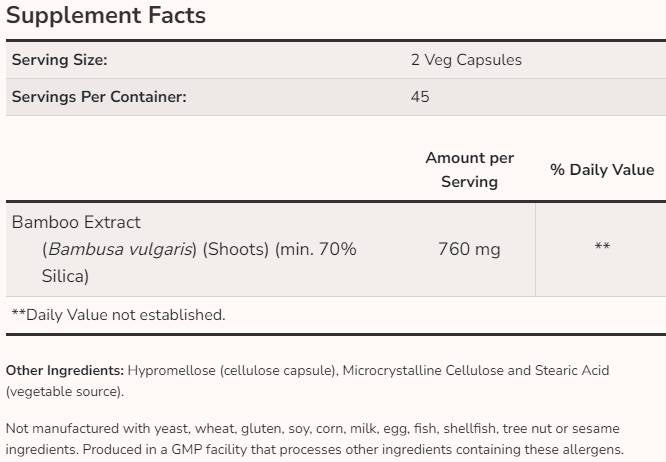 Bambus Silica Beauty - 90 Kapseln