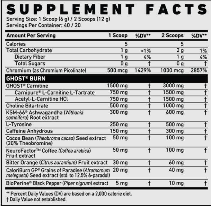 Burn v2 | Thermogenes Pulver - 290 Gramm