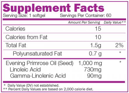 Abend Primrose - 60 Gelkapseln