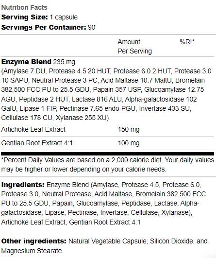 Digest Aid | mit Artischocken und Gentian - 90 Kapseln