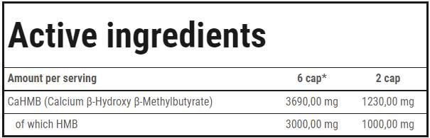 HMB -Formelkappen - 120 Kapseln