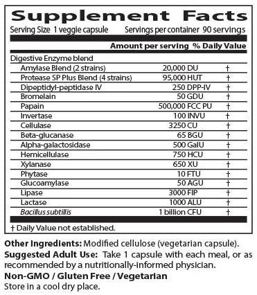 Beste Verdauungsenzyme - 90 Kapseln