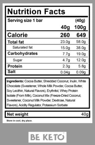 Keto Bar Set | Mischung aus 9 Bars - 9 x 40 Gramm