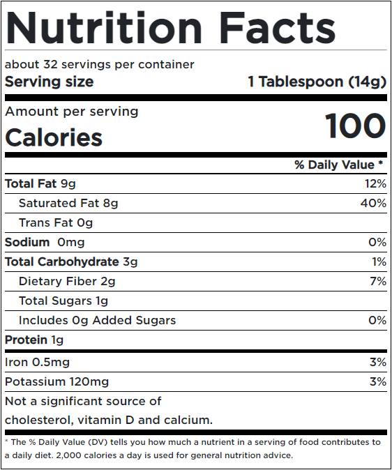 Zertifizierte Bio -Kokosnussbutter 454 Gramm