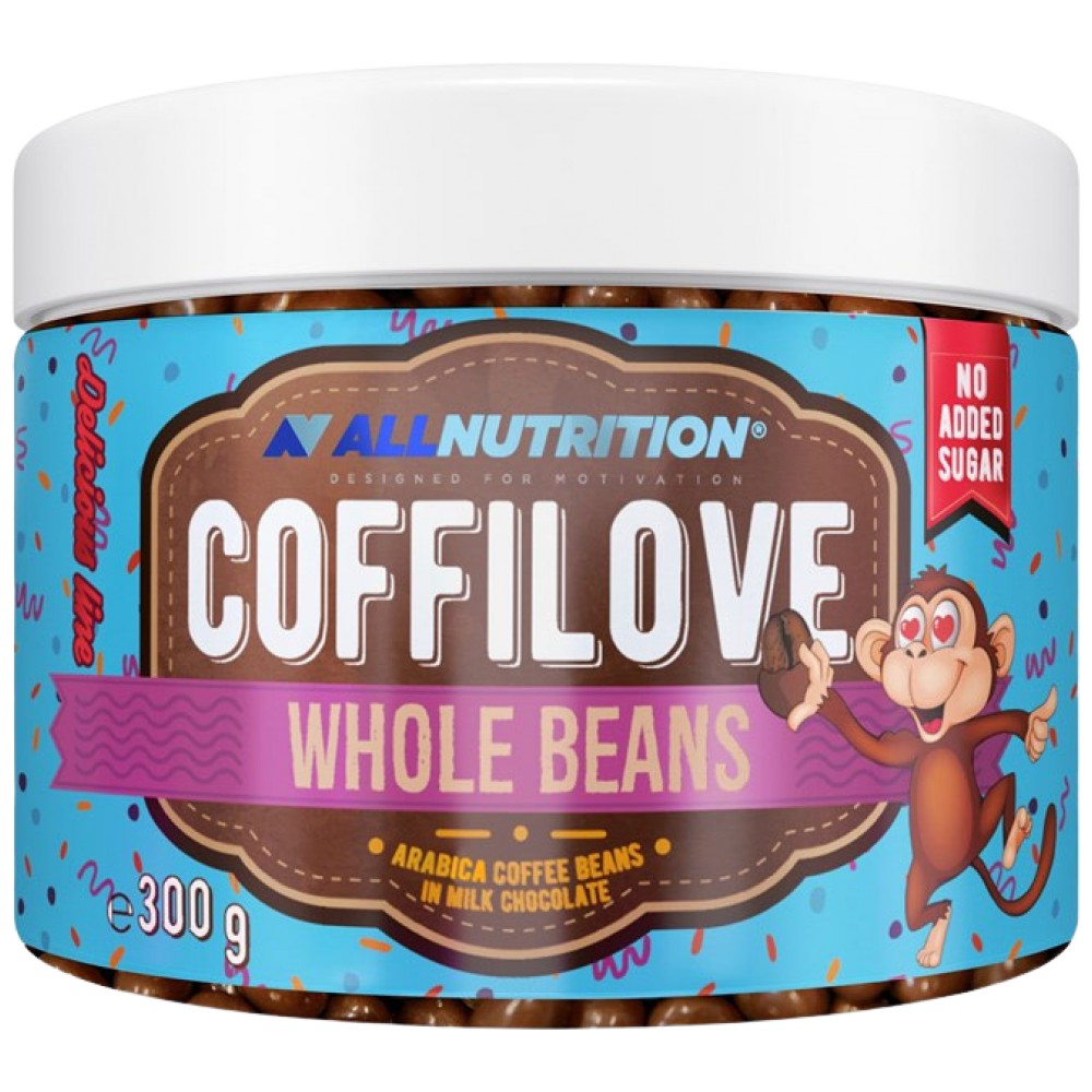 Coffilove | Ganze Arabica -Kaffeebohnen in Milchschokolade - 300 Gramm