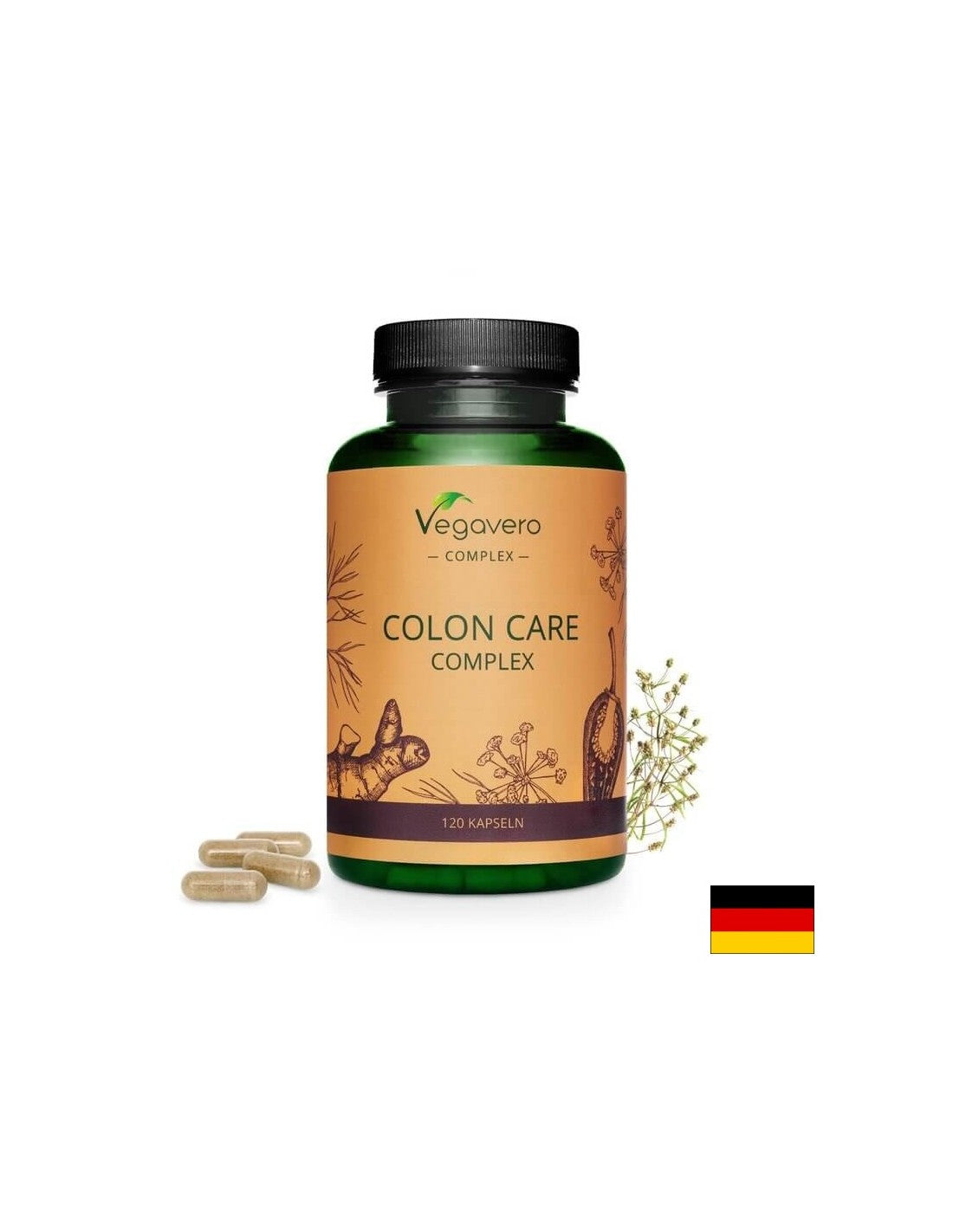 Colon Care Complex/ Colon Detox, 120 Kapseln, 100% Vegan <tc>Vegavero</tc>