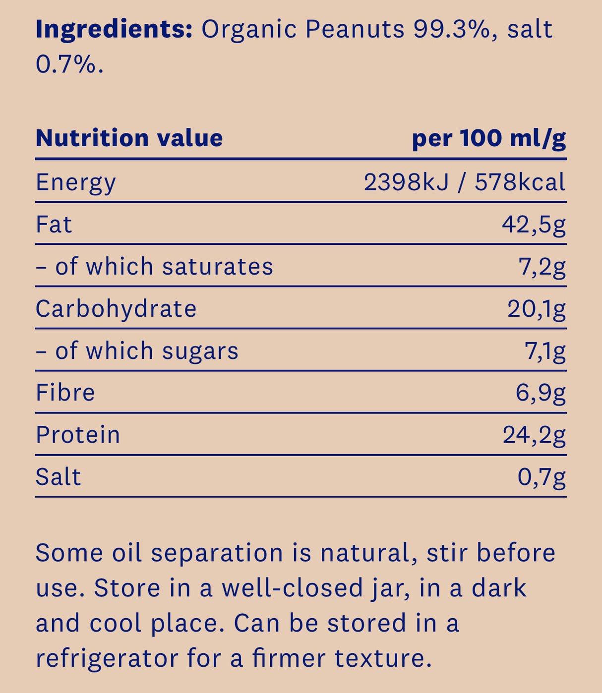 ECO Erdnussbutter Crunchy 350g (100% BIO)
