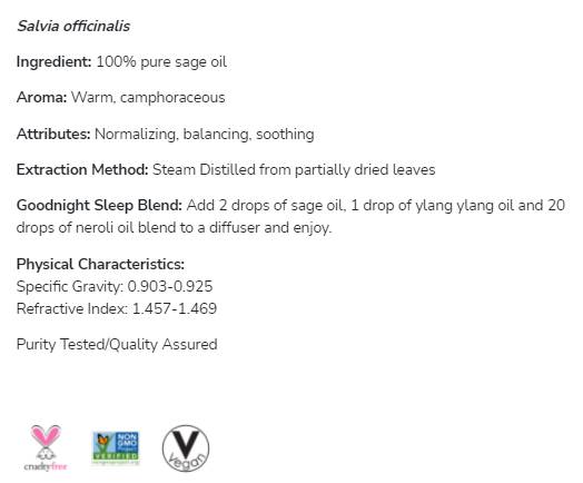 Salbei Öl | 100% reine Salvia officinalis - 30 ml