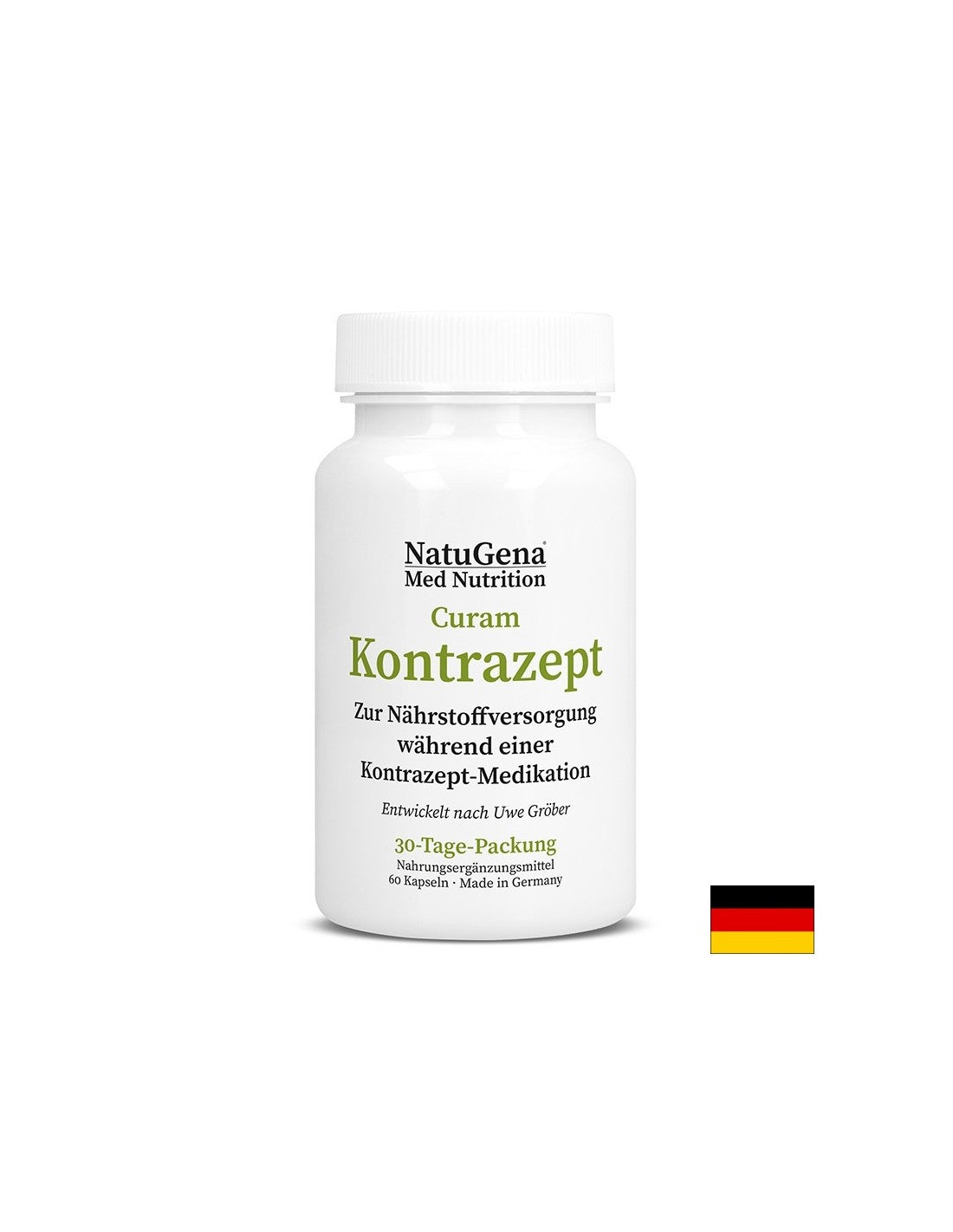 Curamkontrazept (Vitamine und Mineralien zur Unterstützung des hormonellen Gleichgewichts), 60 Kapseln
