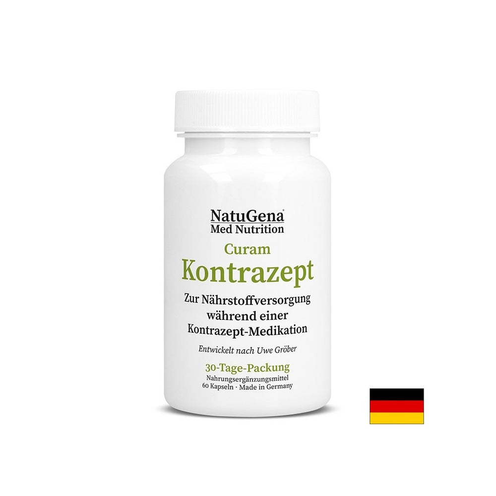Curamkontrazept (Vitamine und Mineralien zur Unterstützung des hormonellen Gleichgewichts), 60 Kapseln