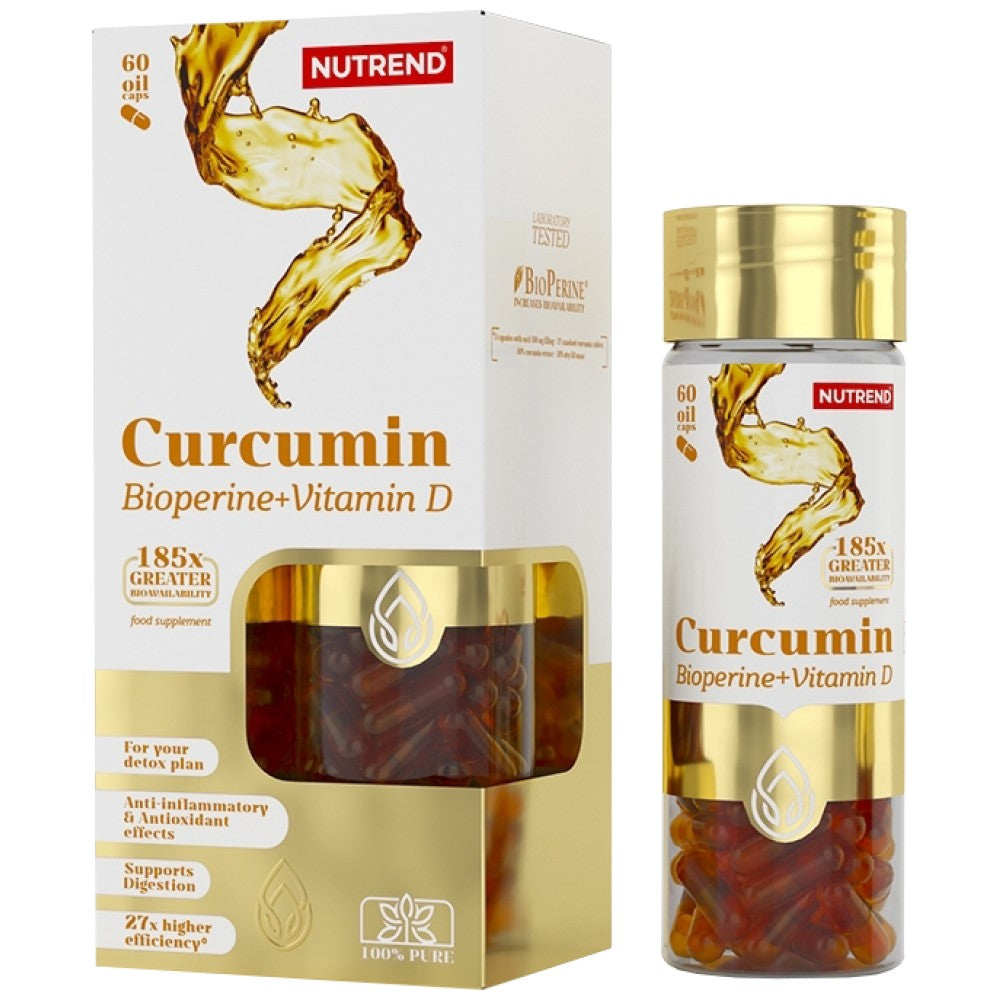 Curcumin + Bioperin + Vitamin D - 60 Kapseln
