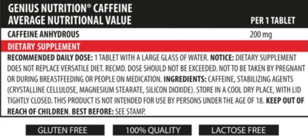 Koffein - 90 Tabletten