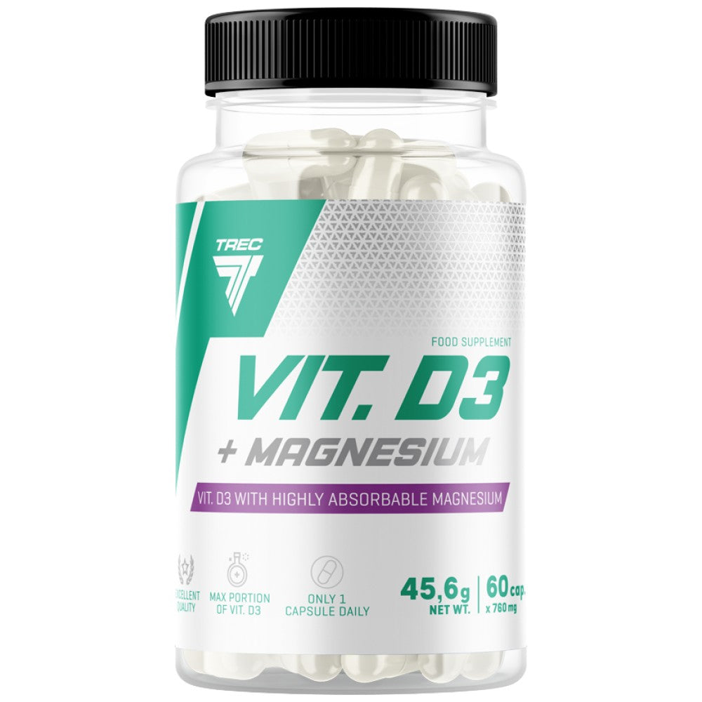 Vit. D3 + Magnesium | Vitamin D 60 Kapseln
