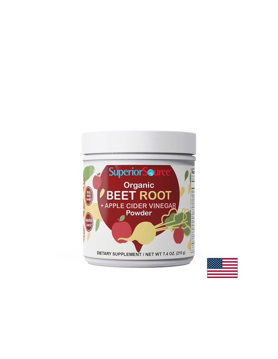 Entgiftung - organischer Rote Beete + Apfelessig, 210 g Pulver