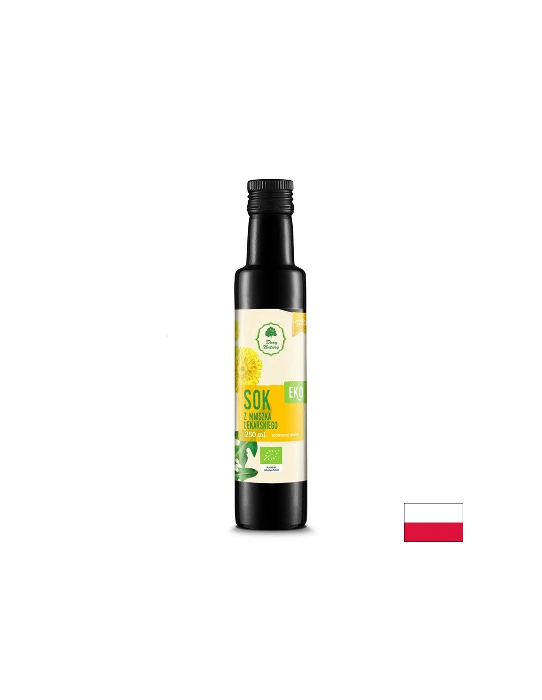 Bio -Saft Löwenzahn zur Zugabe von Getränken und Mahlzeiten - Verdauung, Entgiftung, Stoffwechsel, 250 ml, 33 Dosen