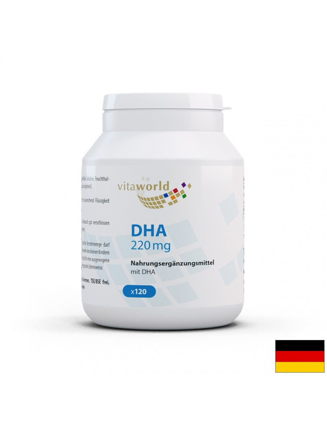 DHA / Docosahexaensäure 220 mg, 120 Softgel -Kapseln