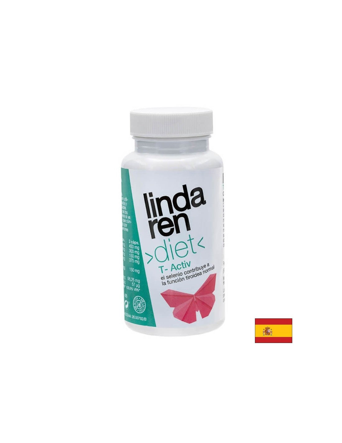 Diät T -Activ Fast Metabolism Formel - Guggul, Cissus, Seetang, grüner Tee und Selen, 90 Kapseln