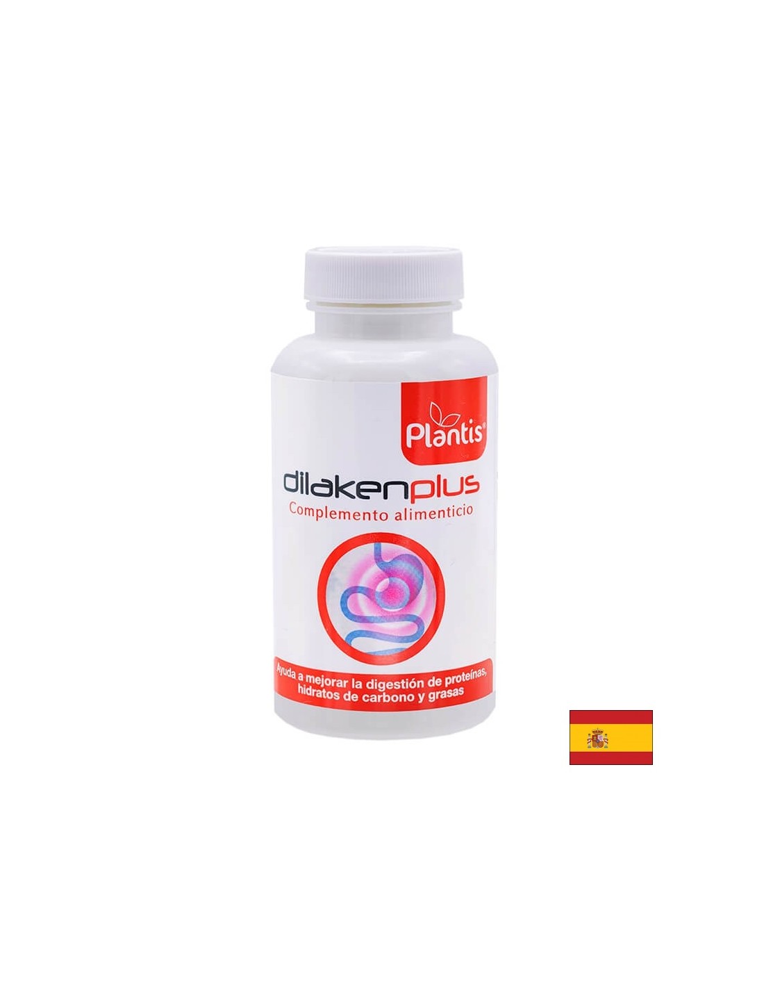 Dilakenplus Plantis® Verdauungsenzyme - Magen -Darm -Gesundheit und Entzündungskontrolle, 90 Kapseln