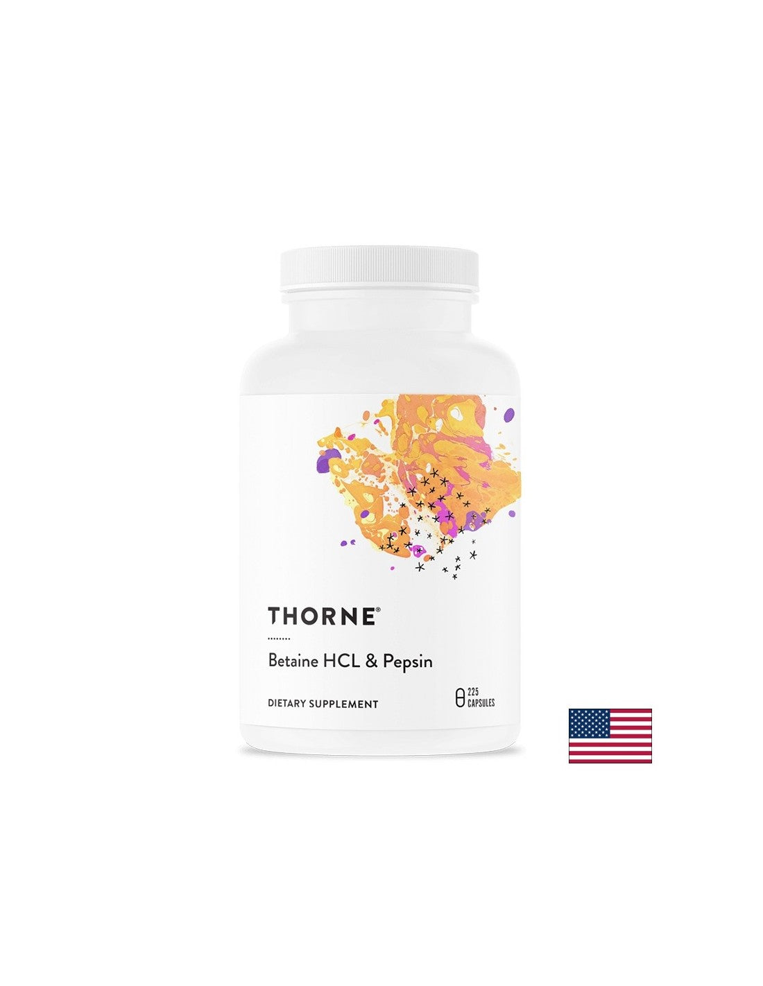 Gute Verdauung - Betainhydrochlorid + Pepsin, 225 Kapseln