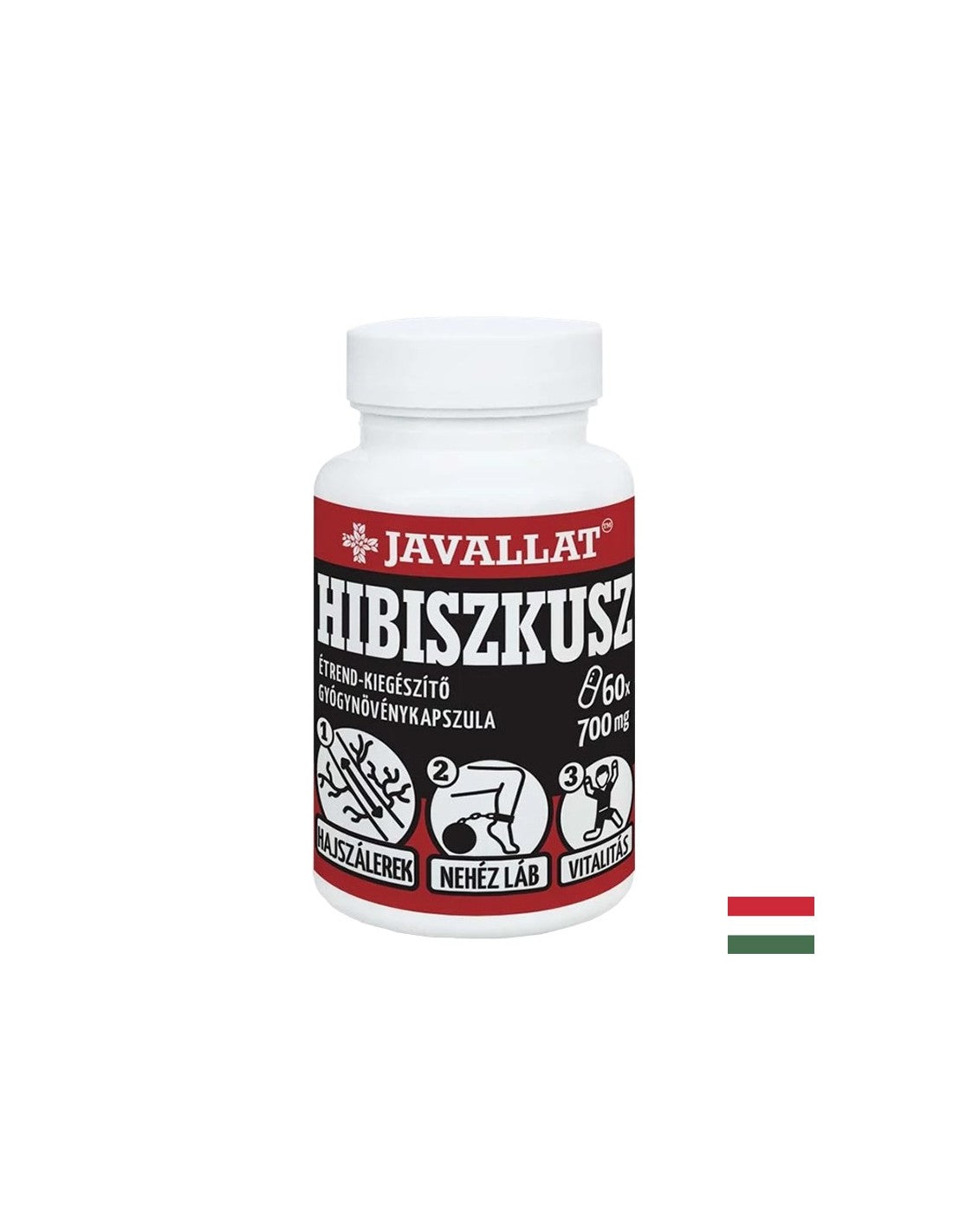 Gute Durchblutung und venöse Gesundheit - Hibiskus, 700 mg x 60 Kapseln