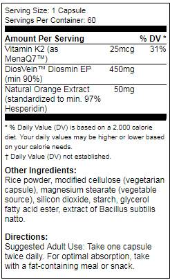 Beste Venenunterstützung mit Diosvein - 60 Kapseln