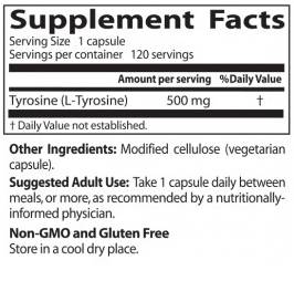 Beste L -Tyrosin 500 mg - 120 Kapseln