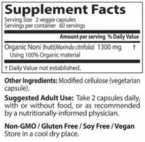 Beste Noni -Konzentrat 650 mg - 120 Kapseln