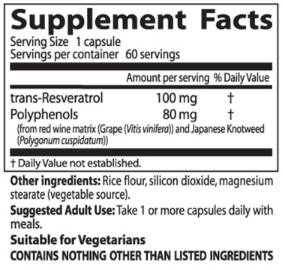 Trans-Resveratrol 100 mg | mit Resvinol -25 - 60 Kapseln