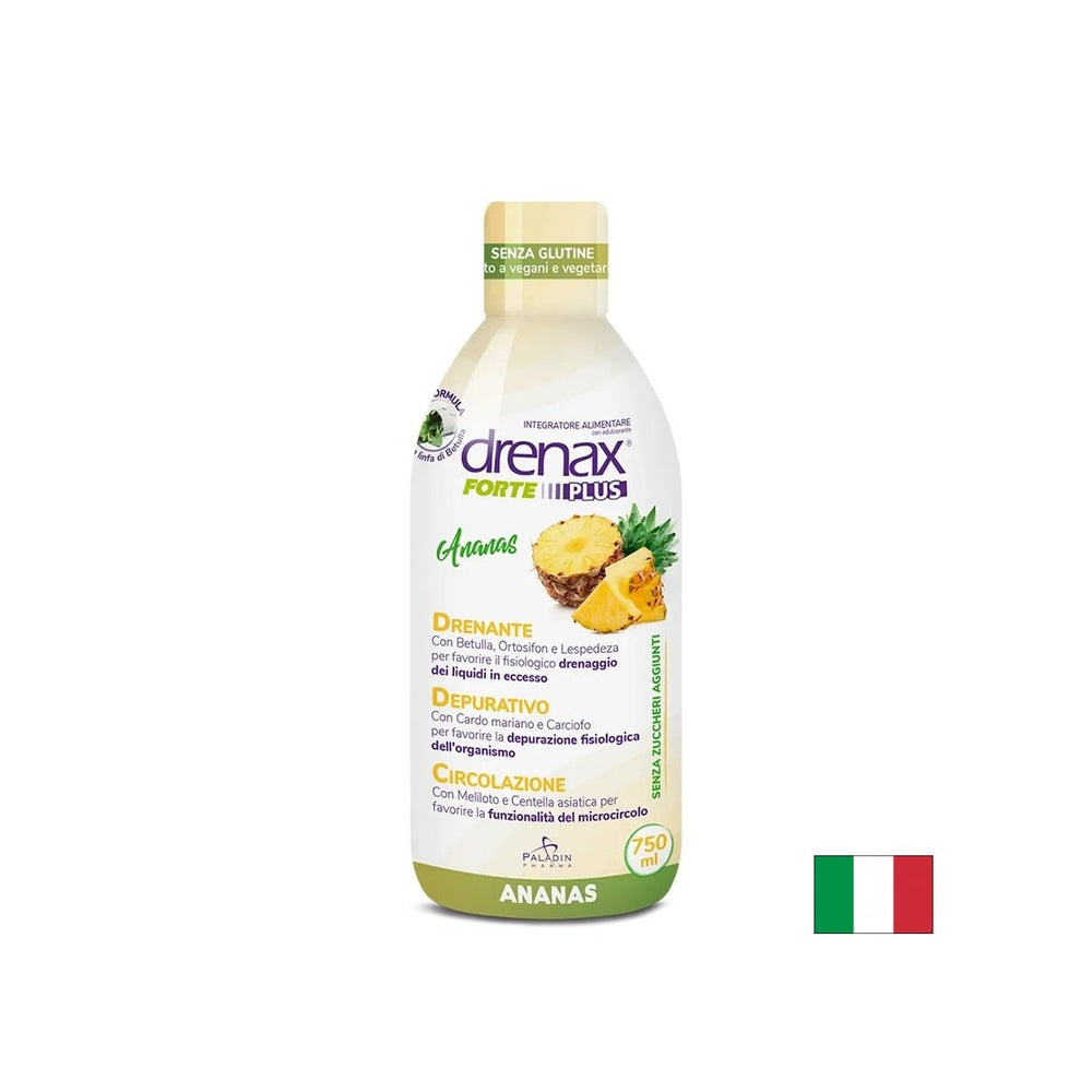 Anti -Fluid -Retentionsformel mit Ananas - Drenax - Drenax® Forte Plus - Kräuterdiuretikum, 750 ml, 25 Dosen