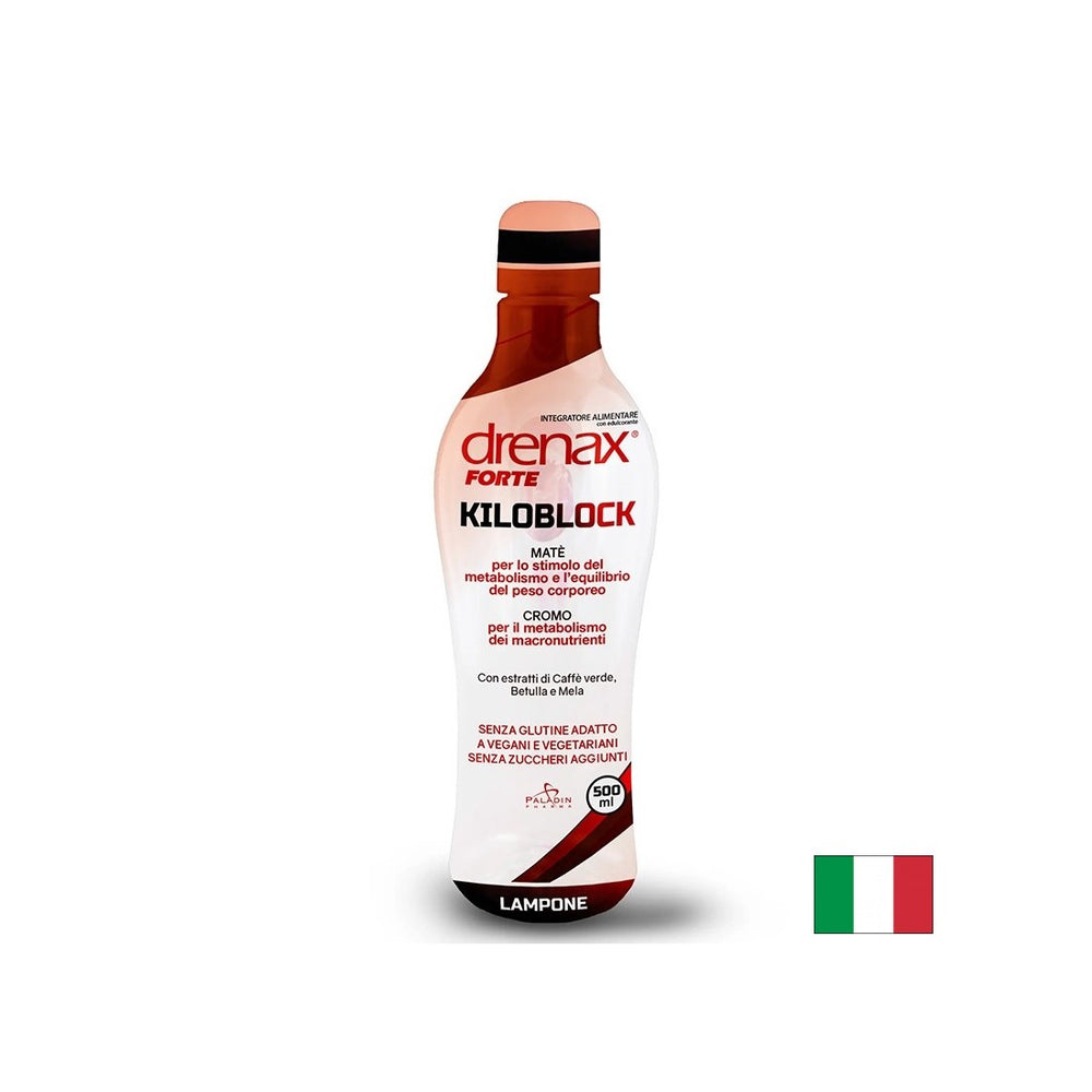 Gewichtsverlust und Fettverbrennungsformel - DRENAX - DRENAX® Forte mit Yerba Mate, Green Coffee und Chrom, 500 ml, 20 Dosen