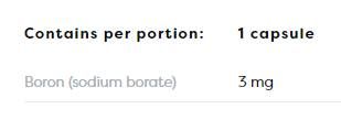 Bor 3 mg - 60 Kapseln