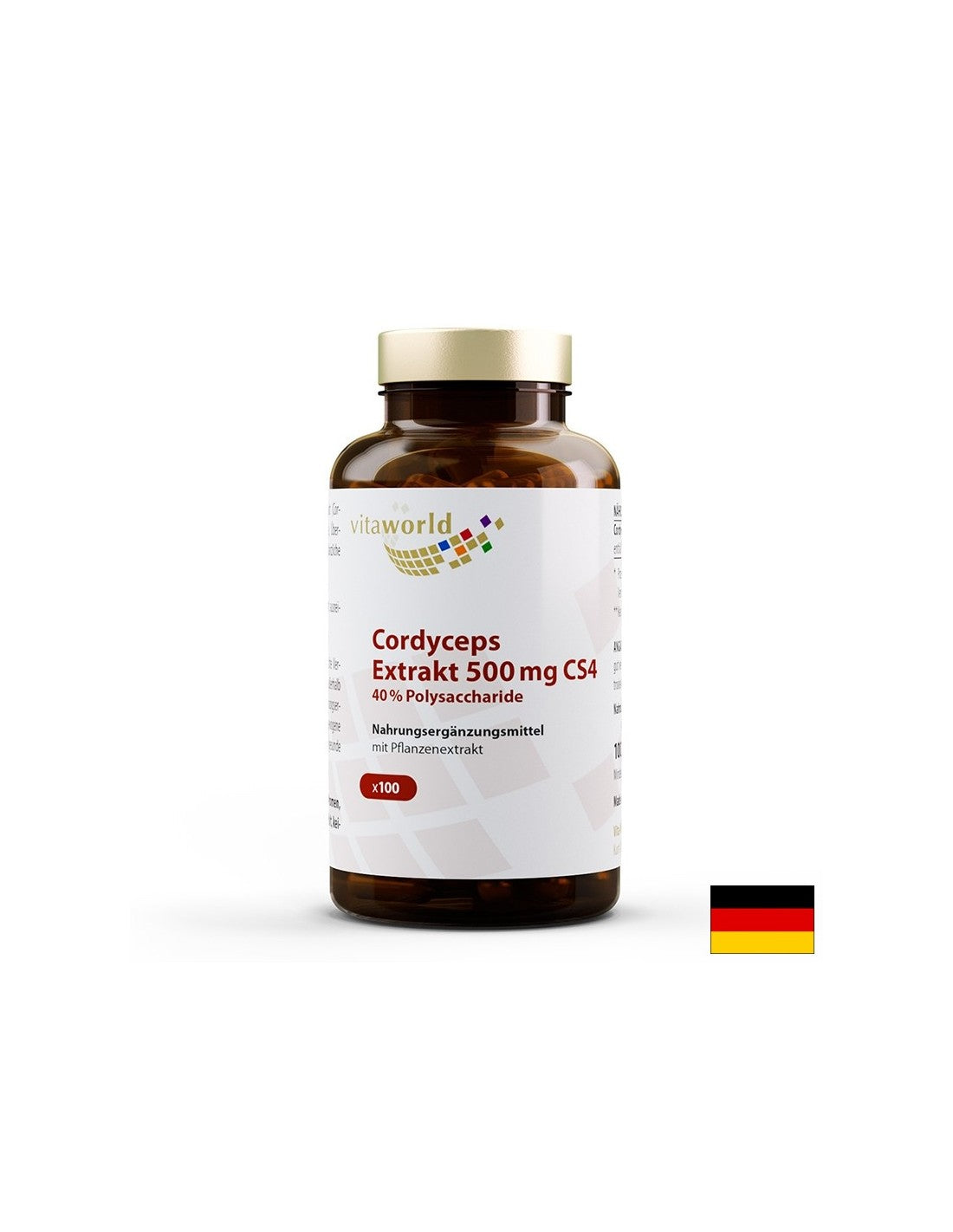 Energie und Immunität - Cordyceps -Extrakt, 100 Kapseln