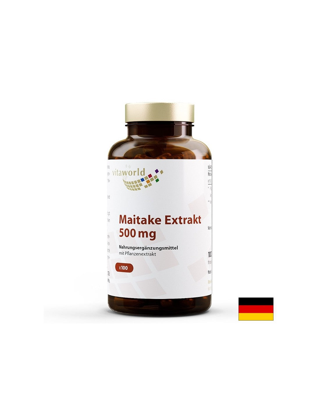 Energie und Immunität - Maitake -Extrakt, 500 mg x 100 Kapseln