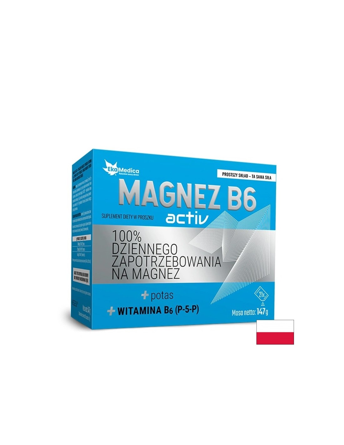 Gesundheit und Herzgesundheit - Magne B6 Active (Magnesium, Kalium, Vitamin B6), 21 Beutel