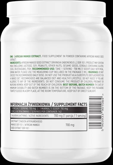 Afrikanischer Mangoextrakt / Pulver 100 Gramm