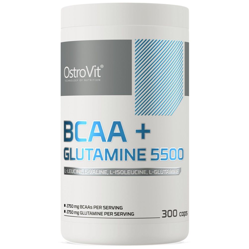 BCAA + Glutamin 5500 mg - 300 Kapseln
