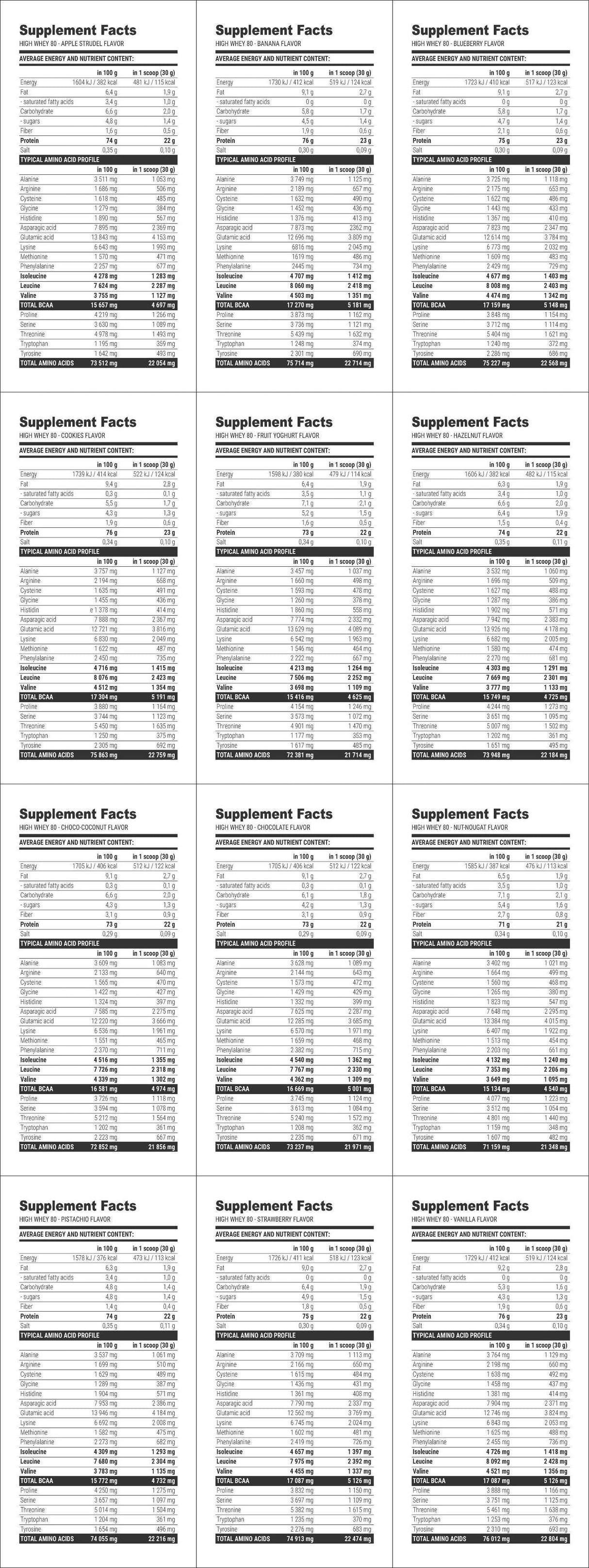 Freie Form BCAA Flüssigkeit 80000 mg - 1000 ml