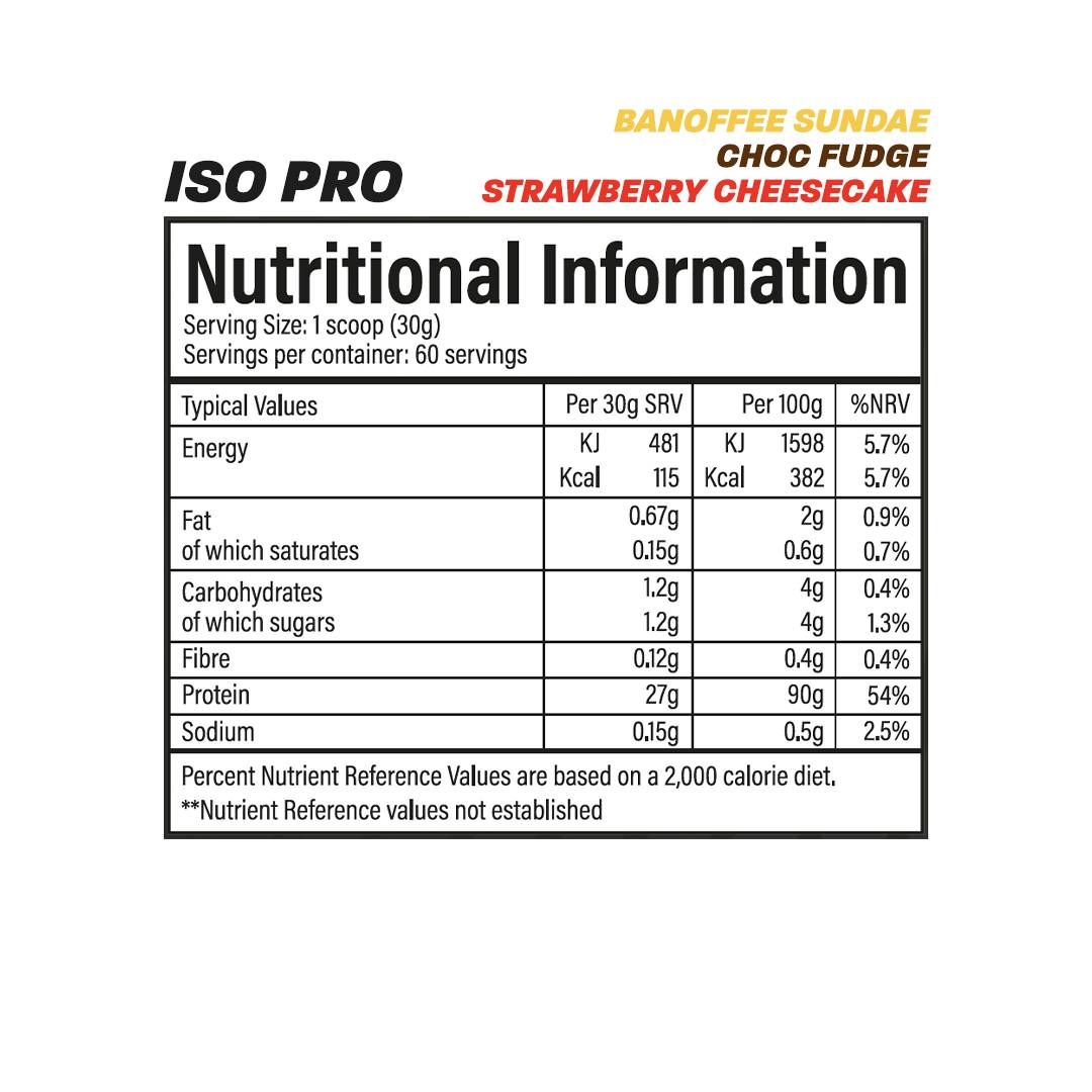 ISO Pro | 100% Molkeproteinisolat - 1800 Gramm